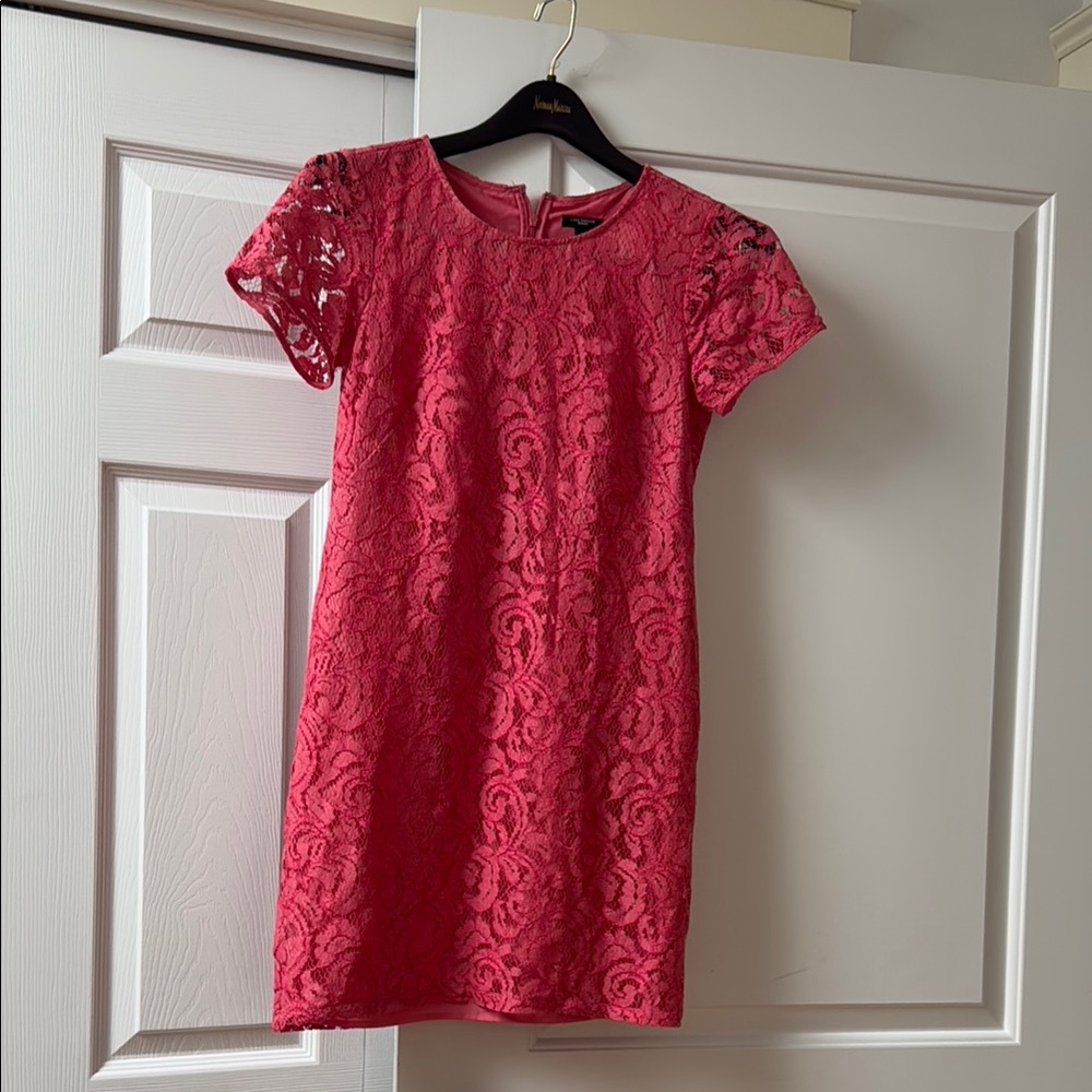 Elegant Red Lace Dress
